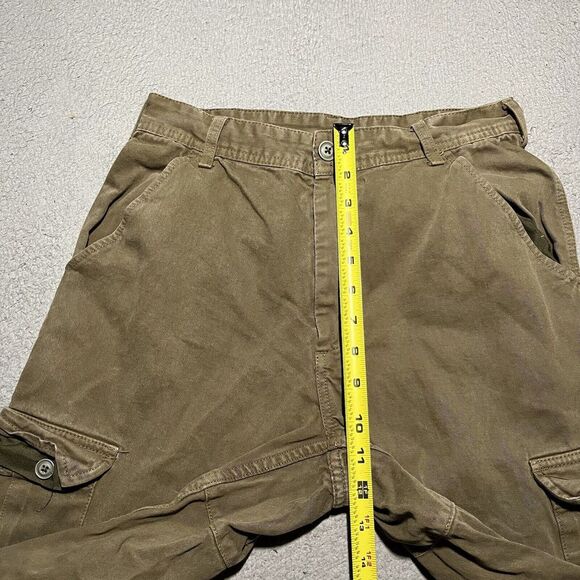 J Galt Pants Womens Medium Cargo Straight Parachute Double Knee Cotton Fatigues - Picture 2 of 10